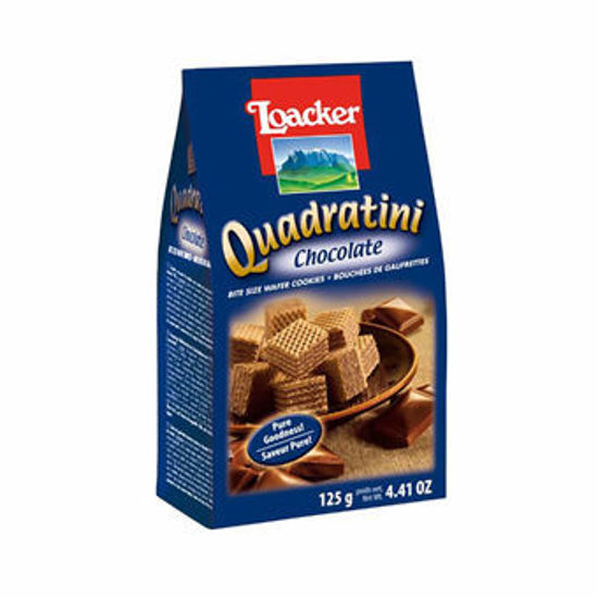 Picture of Loacker Quadratini Mini Wafer with Cocoa Cream 125 gm
