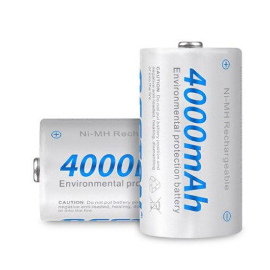 صورة Beston Battery 4000mAh D Size 1.2V Rechargeable NI-MH Pack of 2