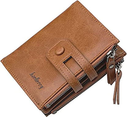 Picture of Baellerry Genuine Leather Small Zipper Around Wallets Cash Carteira RFID Wallet For Men