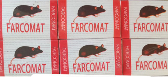 Picture of 24 packets of farcomat poison